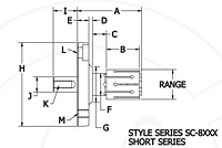 Expanding Mandrels Collet Assembly Drawing: Short Series