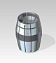 Double Tapered Collet